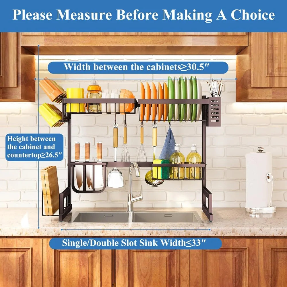 DishBuddy™ Over The Sink Dish Drying Rack